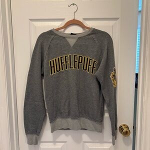 Harry Potter Hufflepuff Gray Sweatshirt